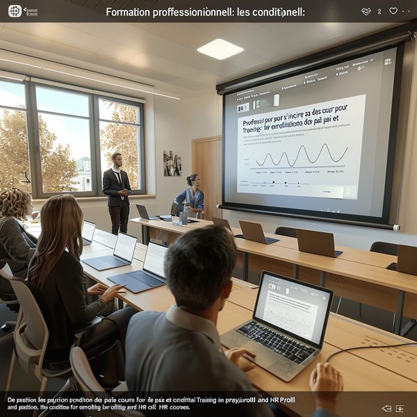 Formation professionnelle : les conditions pour s'inscrire à des cours de paie et RH